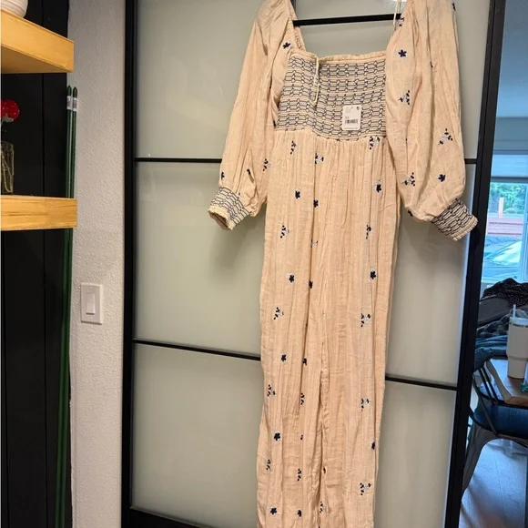 Free people dahlia embroidered jumpsuit - Picture 5 of 7